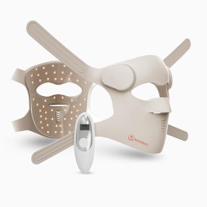 Manimo 4D LED Light Therapy Mask for Face | 9 Color Light Modes for Skin Rejuvenation, Anti-Aging, Acne & Dark Spots