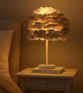 The Better Home Feather Shade Table Lamps